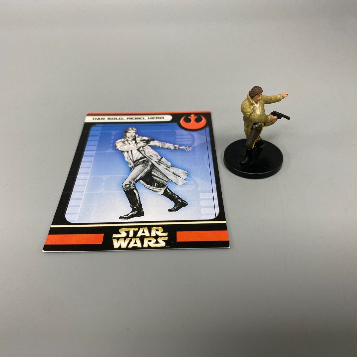 HAN SOLO REBEL HERO STAR WARS COLLECTABLE MINIATURES GAME 47/60