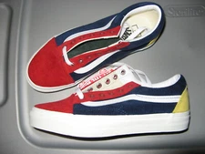 Vans Old Skool Mens Skate Skateboard Shoes Mixed Cord Corduroy Multi Red Blue