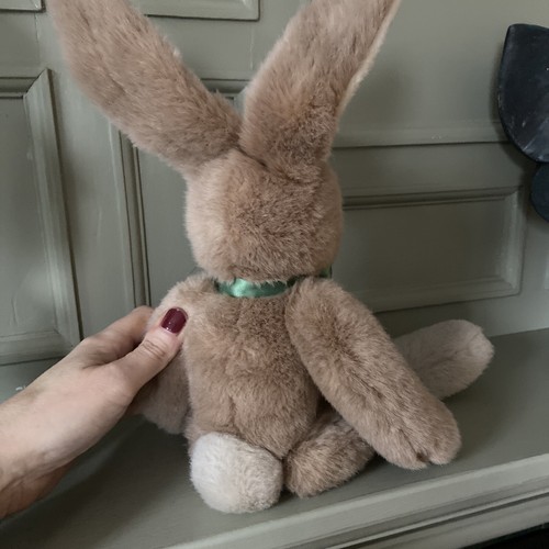 VINTAGE RUSS BERRIE STUART WIRE EARS POSABLE BUNNY RABBIT PLUSH SOFT TOY RETIRED - Picture 5 of 8