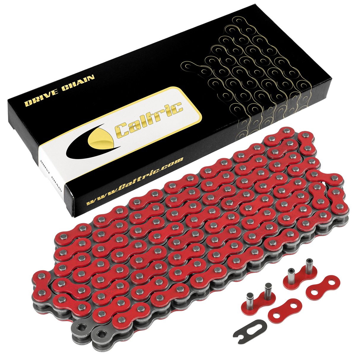 Red Drive Chain for Kawasaki Ninja 500 500R EX500 1987-2009 | eBay
