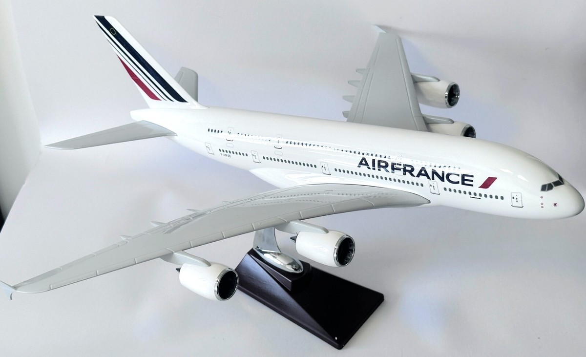 //レア//AF Air France Airbus A380 1/250 1:250 Aircraft Model, 30cm Resin Airbus A380 Air France