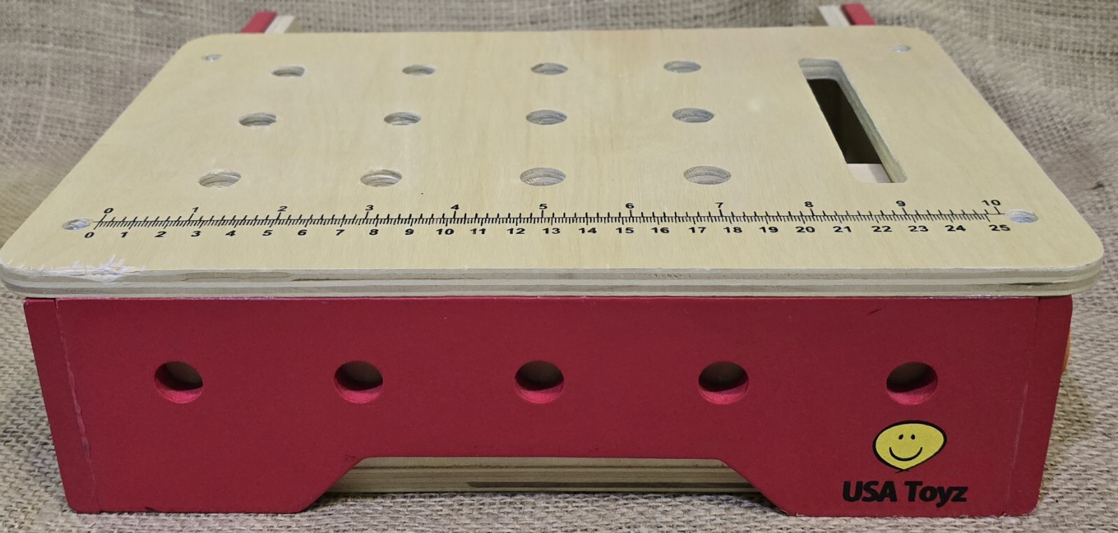 14 Piece Pretend Play Wooden Tool Belt Set USA TOYZ w/ Carry Handle 10/2017