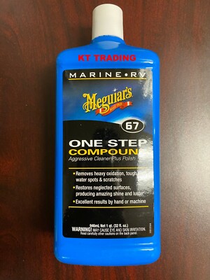 Meguiar's M67 One Step Compound ~ High Gloss Polish Oxidation Cleaner Boat & RV
