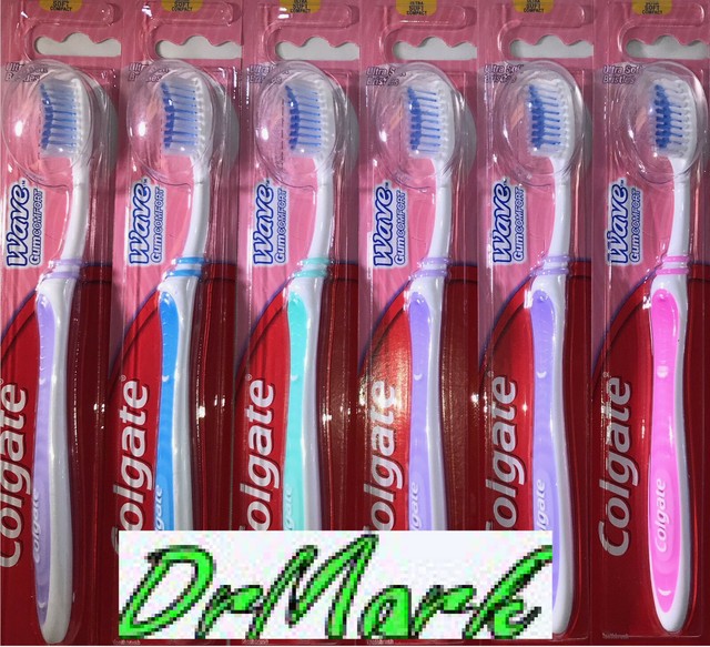 Colgate Wave Gum Comfort Ultra Soft Compact Head Toothbrush (Pack of 6