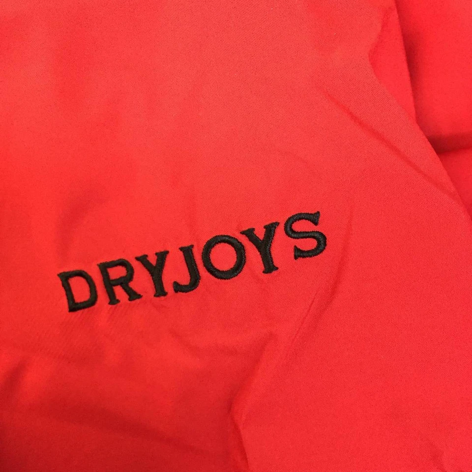 Foot Joy Dry Joys Rain Shirt Jacket Men's Sz Large Short Sleeve Red Black Lined — 第 4/4 张图片