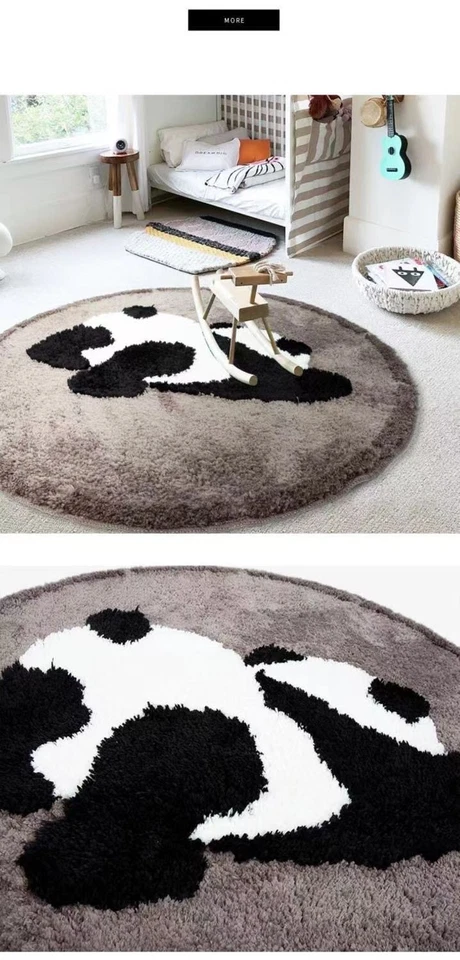 Children Bedroom Carpet Mat Cartoon Circular Pashmina Bedside Living Room Porch - Image 3 of 4