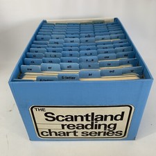 Scantland Reading Chart Series Cards Homeschool Student Materials Vintage 1977