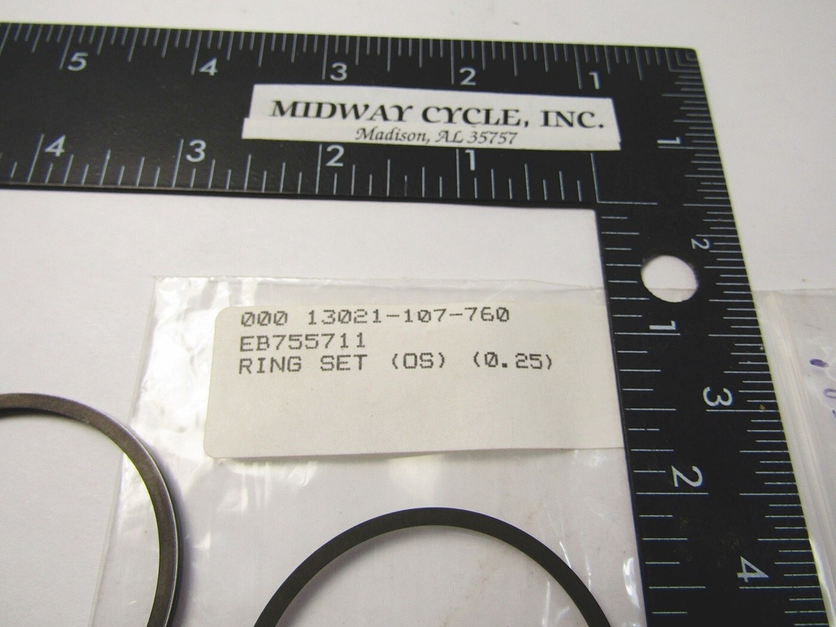 HONDA CB100 CL100 SL100 NEW OEM 1ST OVERSIZE .25MM PISTON RING SET