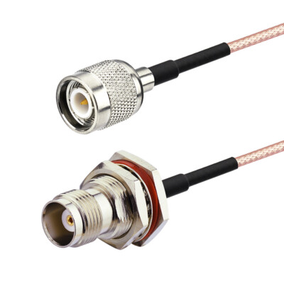 TNC Male to TNC Female bulkhead O-ring Pigtail Extension Coaxial Cable cord 5M