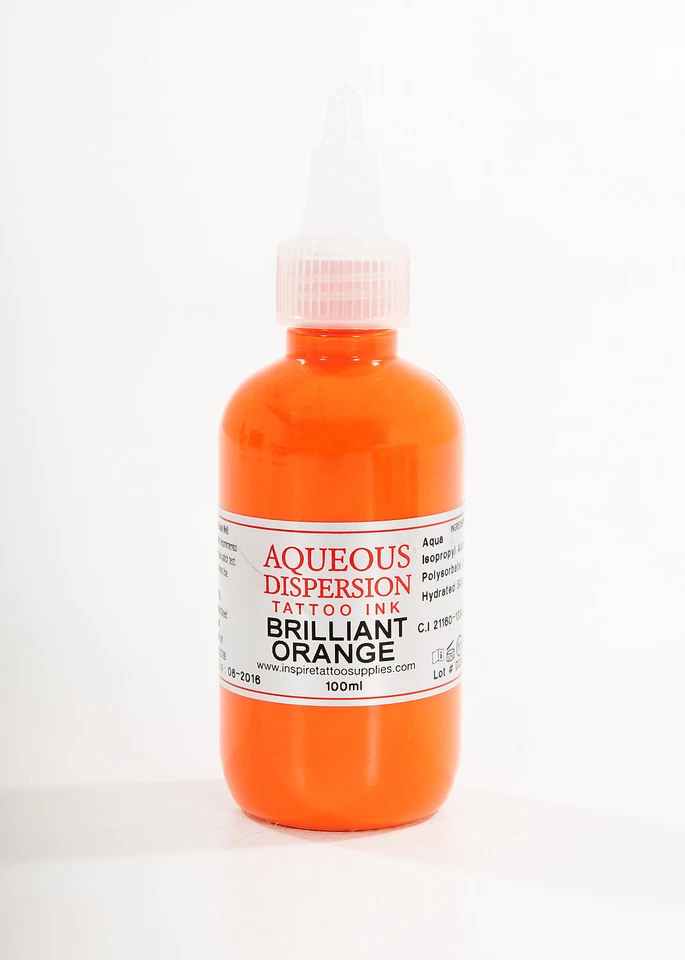 INSPIRE TATTOO SUPPLIES LTD Tattoo Ink - Brilliant Orange Tattoo Ink 75ml Professional Quality Inspire Uk