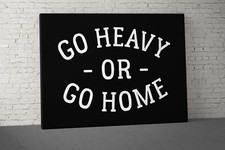 Large Quote Wall Art for Home Gym - Weightlifting Fitness Sign