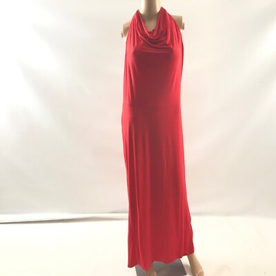 navy blue dress for baby girl High Neck Halter Backless Maxi Bridesmaid Dress In Cabernet main image 0