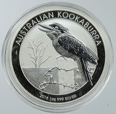2016年 オーストラリア・クーカバラ銀貨 1ドル 2016 AUSTRALIA Kookaburra Bird Australian 1oz Proof Silver Dollar