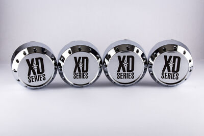 Set 4 XD Series Center Caps 5'' KMC 464k131-2 8 Lug Hoss Badlands Balzac XD795