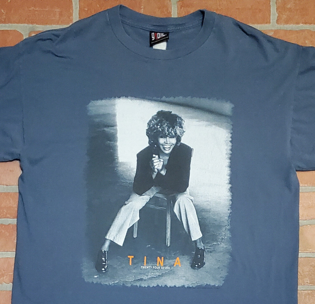 Tina Turner Twenty Four Seven Tour T Shirt Size XL VINTAGE 2000