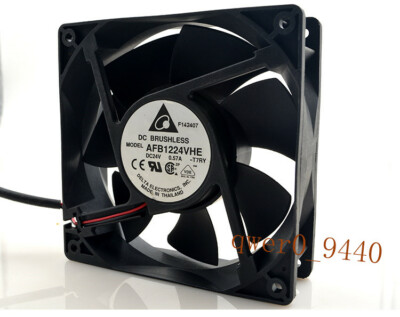 1Pcs DELTA AFB1224VHE 24V 0.57A 12cm 12038 Inverter Cooling Fan 2-wire ...