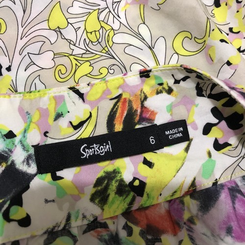 25% OFF SKIRTS SPORTSGIRL LIME MULTI FLORAL COTTON FLARED SKIRT Sz 6 NEW RRP$59 - Picture 7 of 9