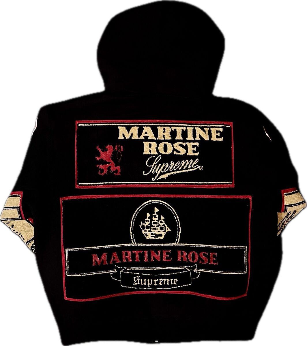 Supreme Martine Rose Towel Zip Up Hooded Sweatshirt Black Supreme Martine Rose Towel Zip Up Hooded Sweatshirt Black