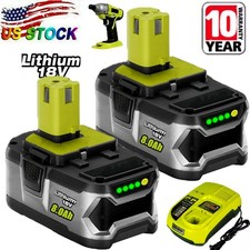 For RYOBI P108 Cordless Drill Power Tool High Capacity Lithium Battery/Charger