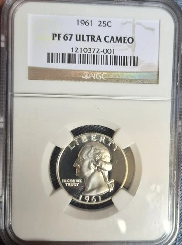 NGC PR67 1961-P Washington Quarter Silver ultra Cameo