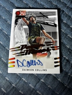 Daimion Collins 2021/22 Pro Set Rookie Signatures Power Moves SP RC Auto