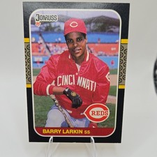 1987 Donruss Barry Larkin Rookie Cincinnati Reds Base Set #492 Baseball Card. rookie card picture