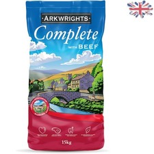 15kg Complete Beef Dry Dog Food -  Nutrition for Active Adult Dogs 1.93 per kilo
