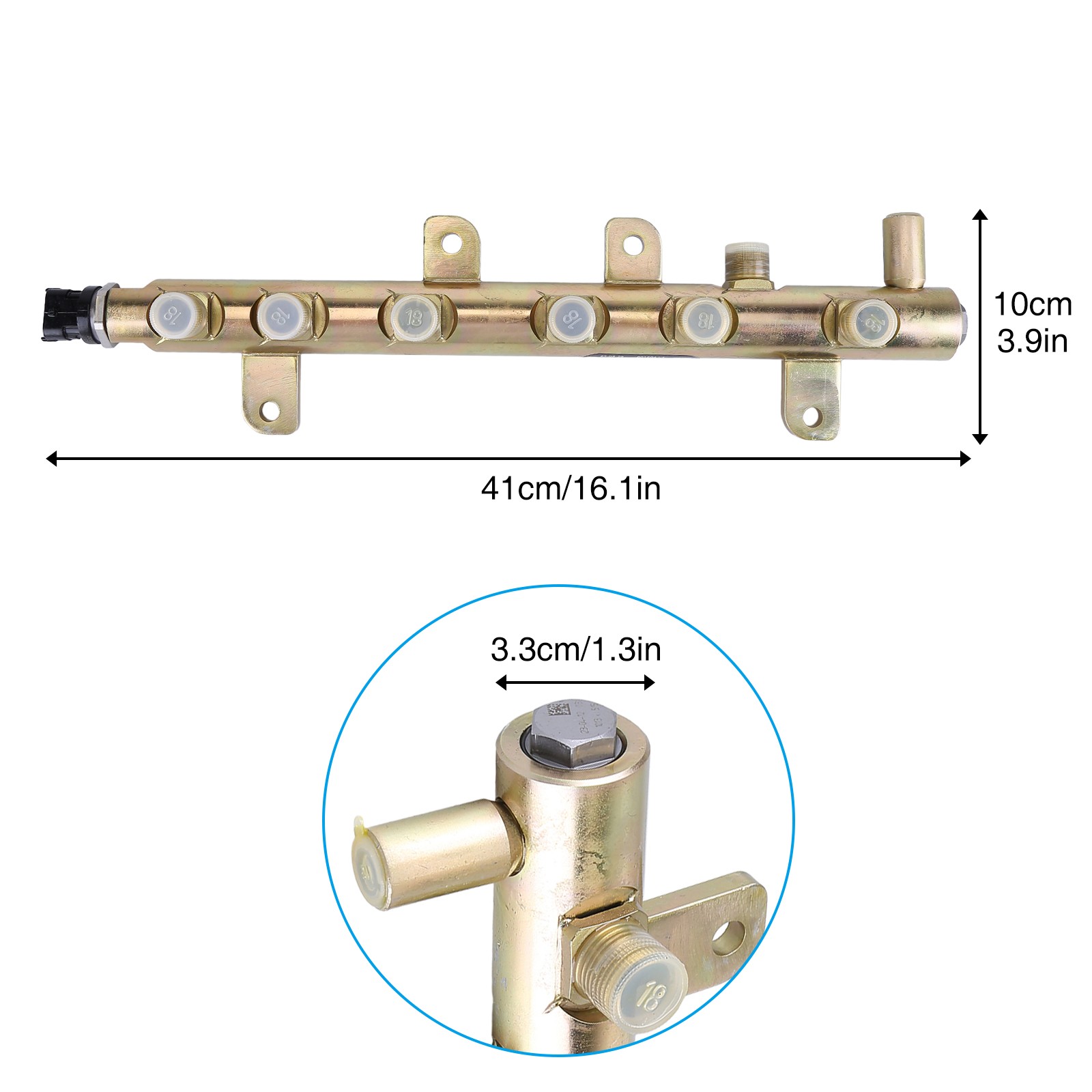 NEW 0445226044 Fuel Rail with Sensor For 2007-2012 Dodge Ram 6.7L Cummins Diesel thumbnail 2