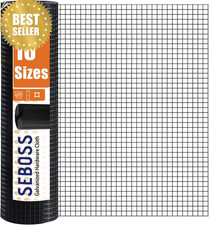 Black Vinyl Coated Hardware Cloth 1/2" 48"x100 Ft 19 Gauge Chicken Wire Mesh