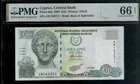 CYPRUS EUROPEAN UNION - 1 SEP 2003 - 10 POUNDS - P62d UNC UNCIRCULATED PMG66