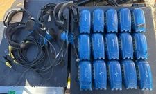 Lot of 15 Vocollect TT-801 Voice Terminal TAP801-01 Untested And A Few Headsets