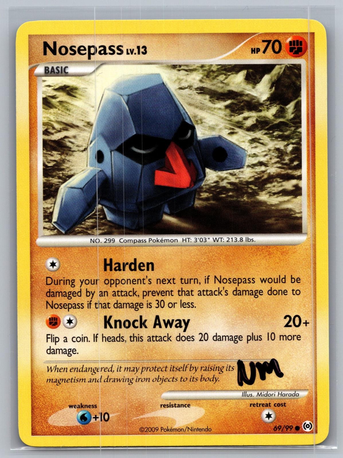 Nosepass 69/99 Common Arceus Pokemon Near Mint