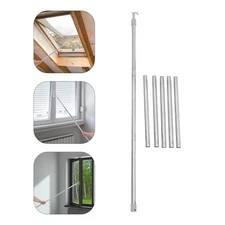 High Ceiling Window Blind Pole: 3.2m Adjustable Blind Opener Rod - Stainless