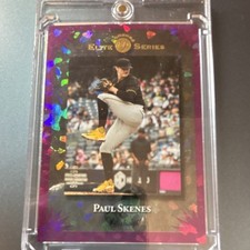 Panini 2025 Donruss Baseball Elite Series Paul Skenes Pink Cracked Ice /99 