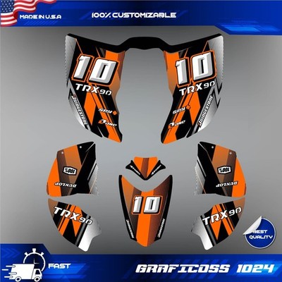 ATV Graphics Kit Sticker Decal for Honda TRX 90 2006-2024