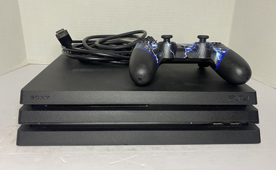 Sony PlayStation 4 Pro 1TB - Console bundle  - Jet Black - Tested/works!