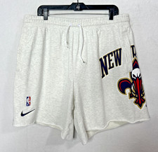 New Orleans Pelicans Nike NSW French Terry Training Shorts Jumbo Logo Mens XXL