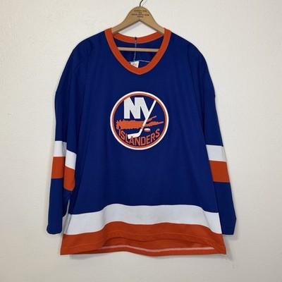 Vintage New York Islanders Jersey Men s Large Blue Orange Maska NHL Hockey