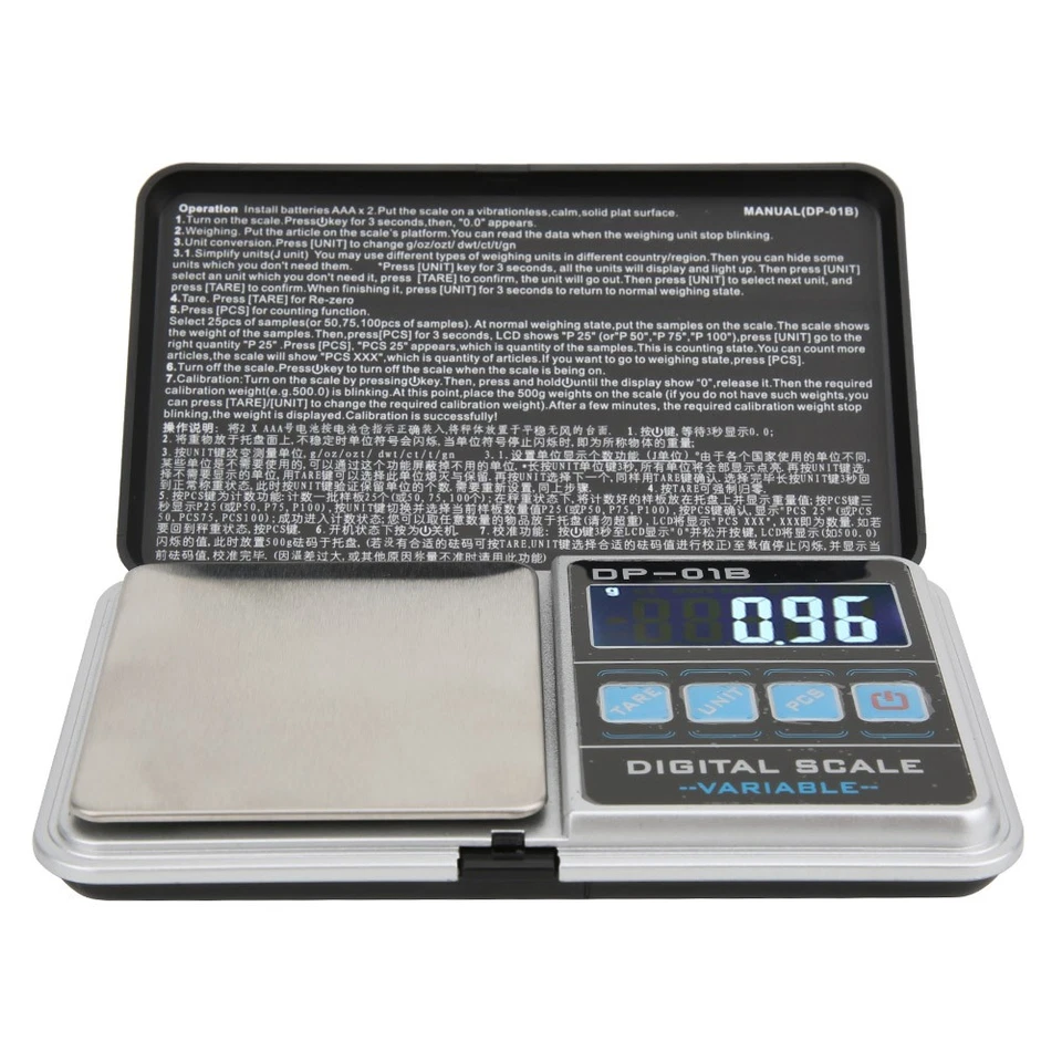 500g/0.01g High Accuracy Portable Mini Digital Scale Pocket Scale Für Küche CU - Bild 4 von 4