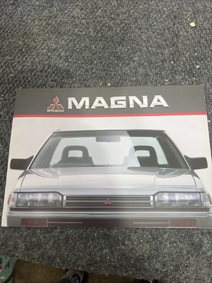 1985 Mitsubishi Magna sedan sales catalog brochure Australia edition