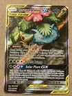 Venusaur & Snivy GX SM229 Full Art Holo Card