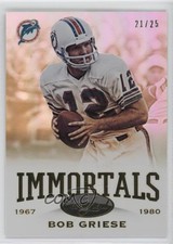 2014 Certified Gold Mirror 21/25 Bob Griese #178 HOF 03rx