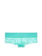 Victoria's Secret PINK Date Lace Cheekster Panty Seafoam