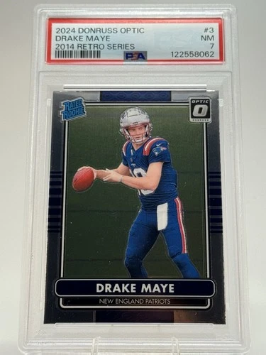 2024 Panini Donruss Optic 2014 Retro Series Drake Maye #3 (RC) PSA 7