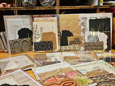 Curated Junk Journal Ephemera Pack Handmade Paper Craft Kit 1 Pack