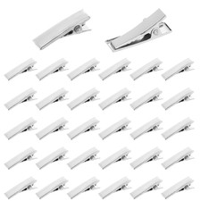 200 Pcs Silver Metal Hair Clips 0.8" Alligator Section Clips for Styling