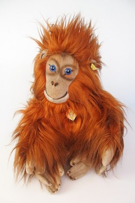 großer vintage Steiff  - Orang Utan - Höhe ca.  33cm