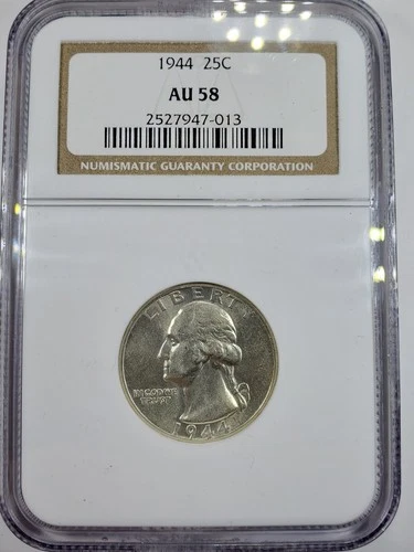 1944-P Washington Quarter NGC AU58 EVERYMAN SET