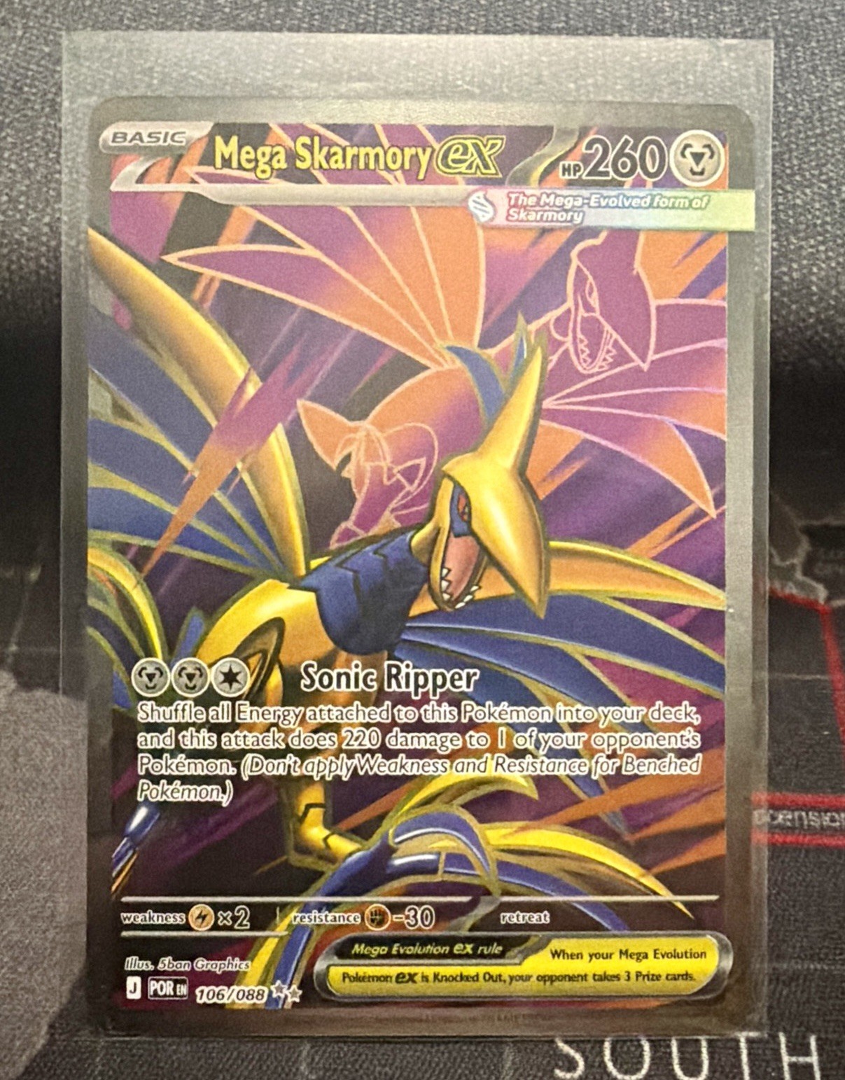 Mega Skarmory ex 106/088 Full Art Ultra Rare Perfect Order Pokemon Card
