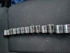 Blue-Point 3/8 Drive Shallow Sockets 13 Piece Incomplete Set Used See Pictures